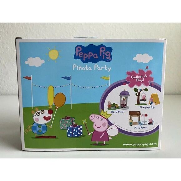 PEPPA PIG Pinata Party Playset Pedro Pony Peppa Pig Figures Jazwares New Sealed - Picture 7 of 10